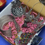 Festive Oxidized 4 Earring Combo with Bangle